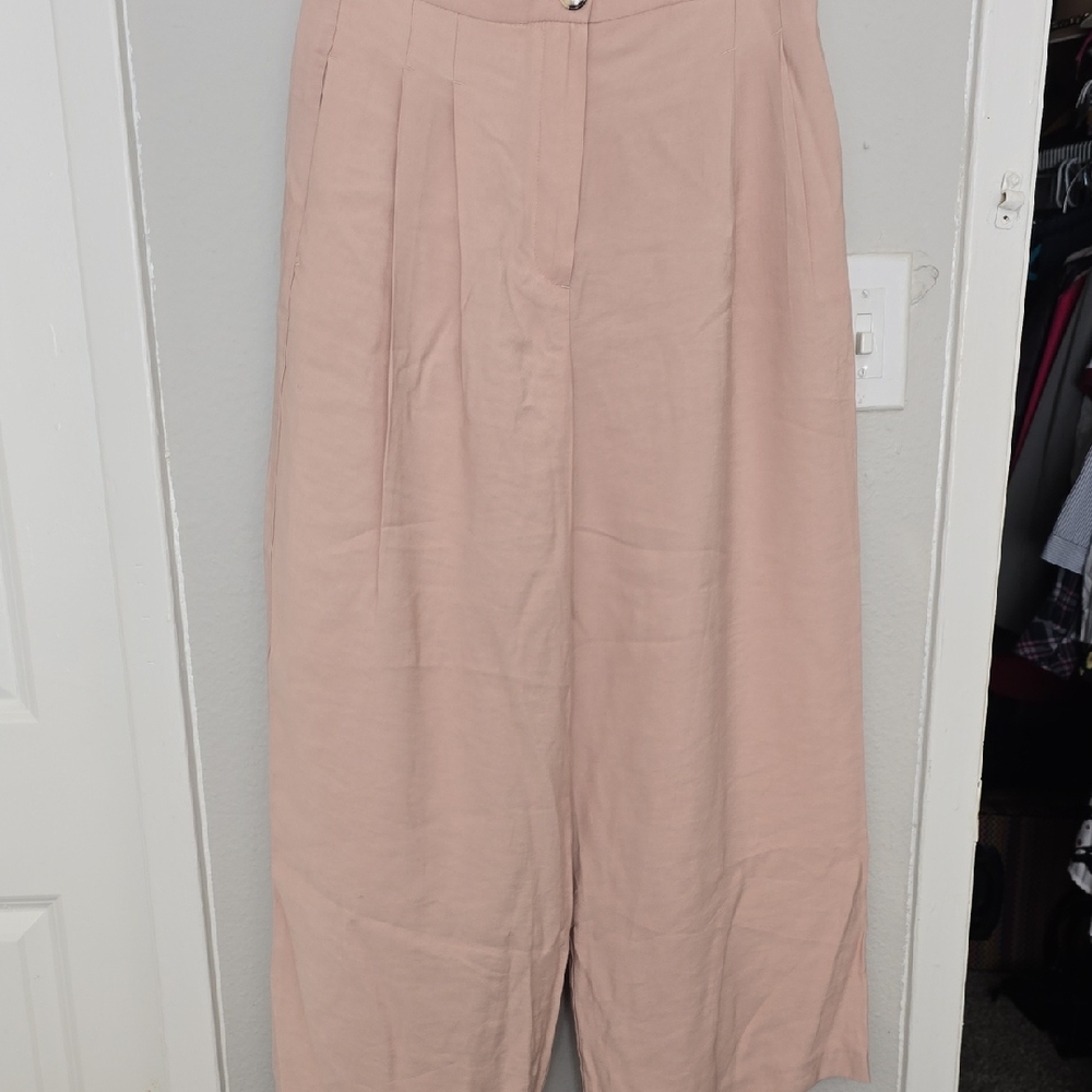 Topshop Blush Wide Leg Pants